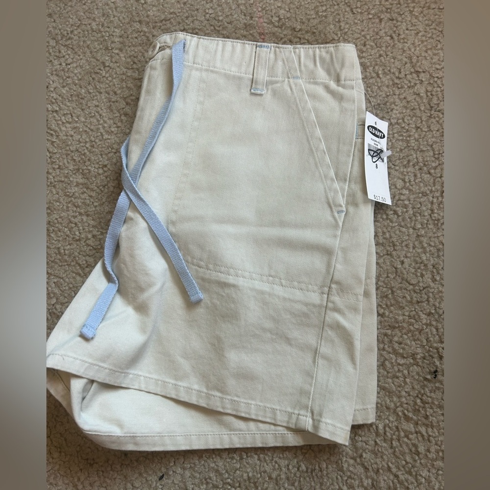 Old navy 100%cotton tan shorts size 8